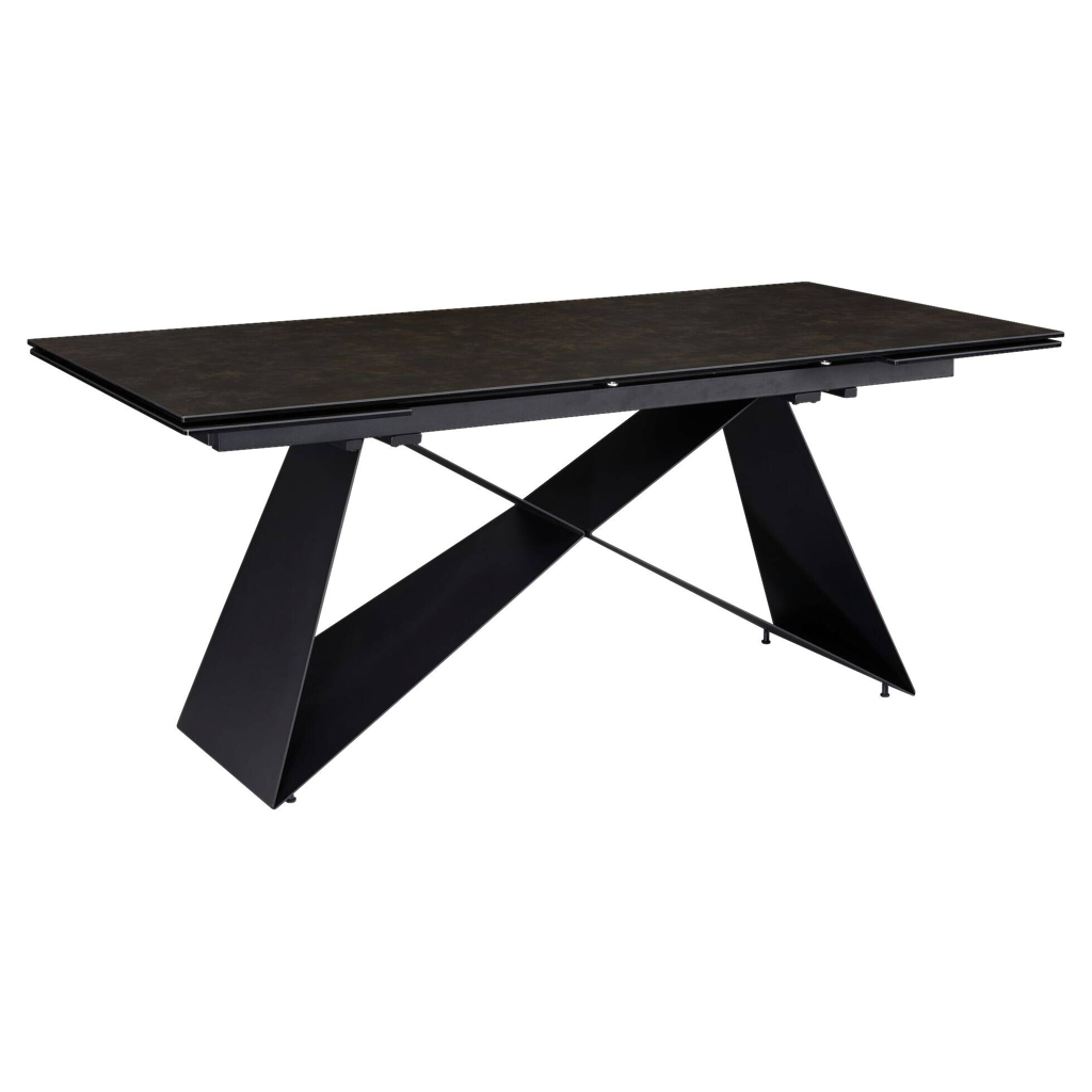 Wohnling Esstisch schwarz Marmor Optik B/H/T: ca. 180x78x95 cm