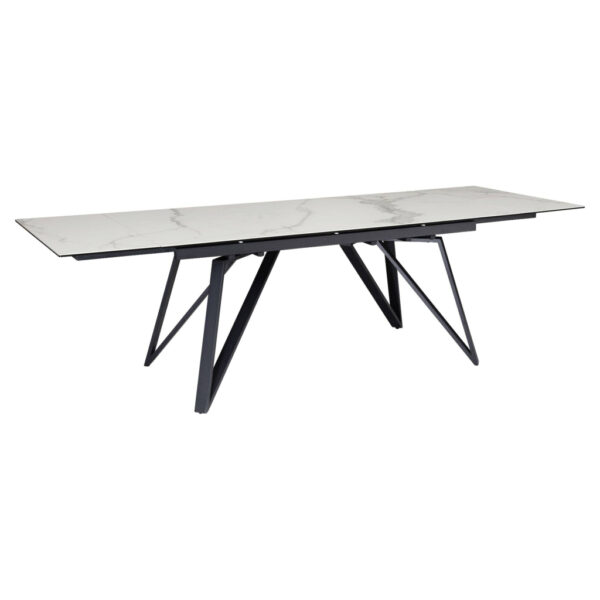 Wohnling Esstisch weiß Marmor Optik B/H/T: ca. 180x76x95 cm Wohnling Esstisch weiß Marmor Optik B/H/T: ca. 180x76x95 cm