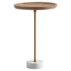 Wohnling Beistelltisch Mango Marmor B/H/T: ca. 40x55x40 cm