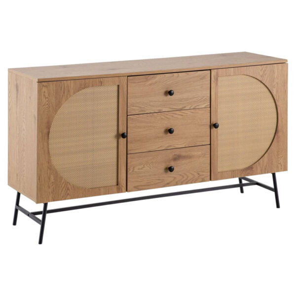 Wohnling Sideboard natur Eiche Optik B/H/T: ca. 140x80x40 cm Wohnling Sideboard natur Eiche Optik B/H/T: ca. 140x80x40 cm