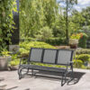 Outsunny Schaukelbank schwarz Metall B/H/L: ca. 75x85x151 cm Outsunny Schaukelbank schwarz Metall B/H/L: ca. 75x85x151 cm