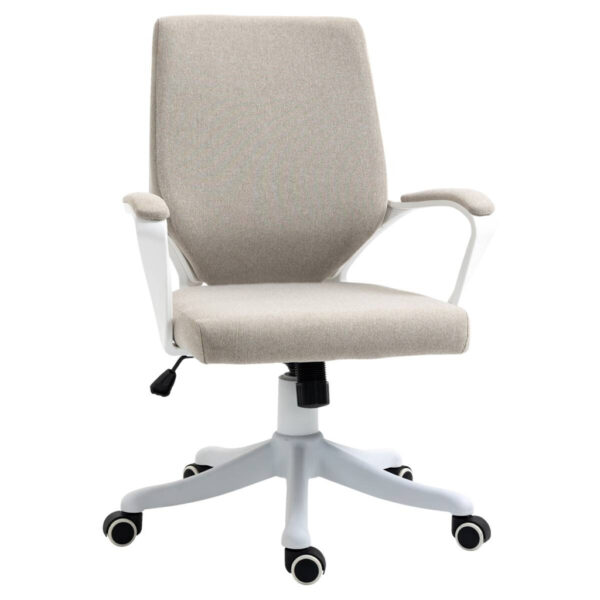 Vinsetto Drehstuhl 921-536BG beige weiß Vinsetto Drehstuhl 921-536BG beige weiß