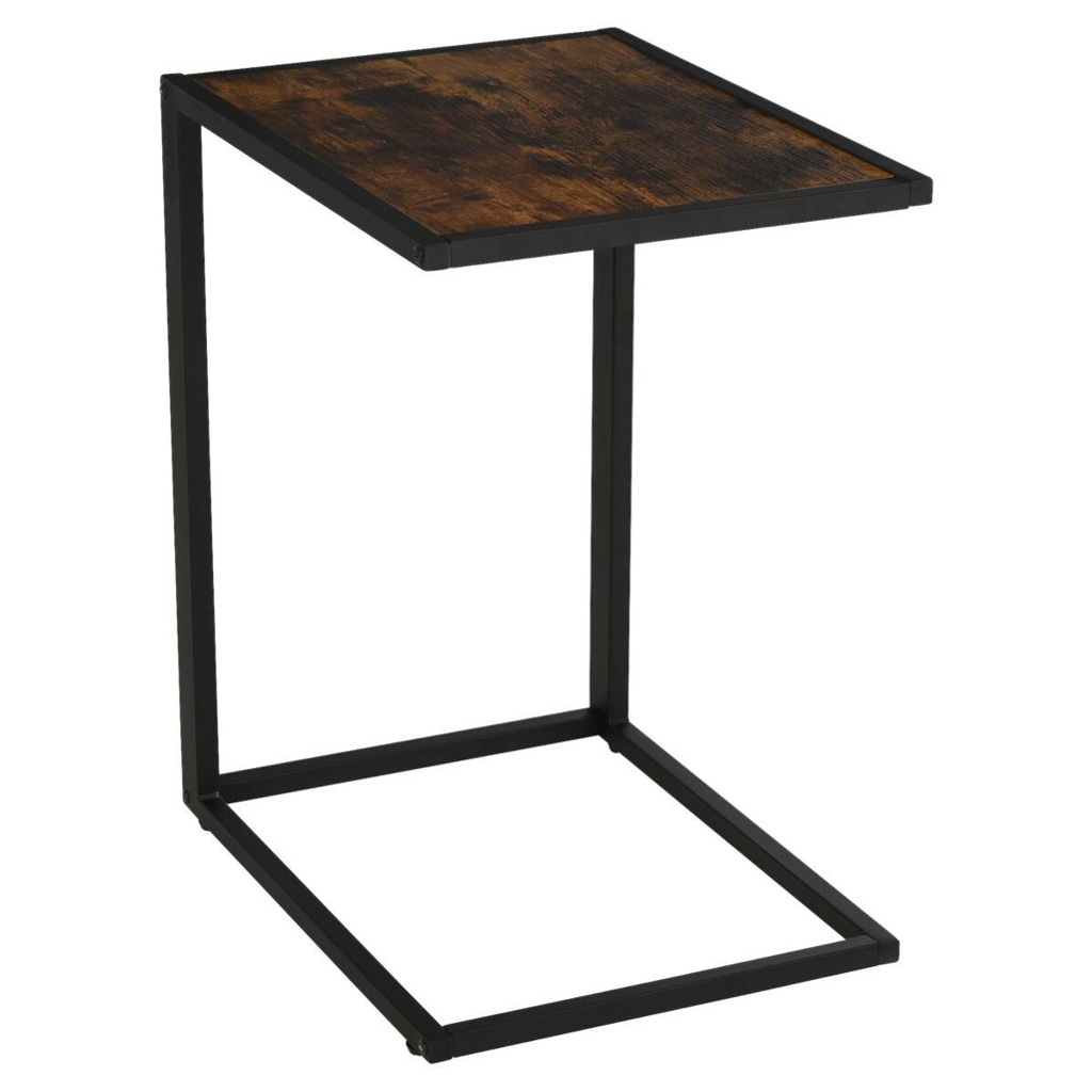 HOMCOM Beistelltisch 833-194BN braun schwarz B/H/T: ca. 40,6x64,2x50,8 cm