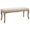 HOMCOM Polsterbank 837-178BG beige B/H/T: ca. 110x48x40 cm HOMCOM Polsterbank 837-178BG beige B/H/T: ca. 110x48x40 cm