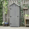 Outsunny Gartenhaus grau B/H/L: ca. 54x179x77 cm Outsunny Gartenhaus grau B/H/L: ca. 54x179x77 cm