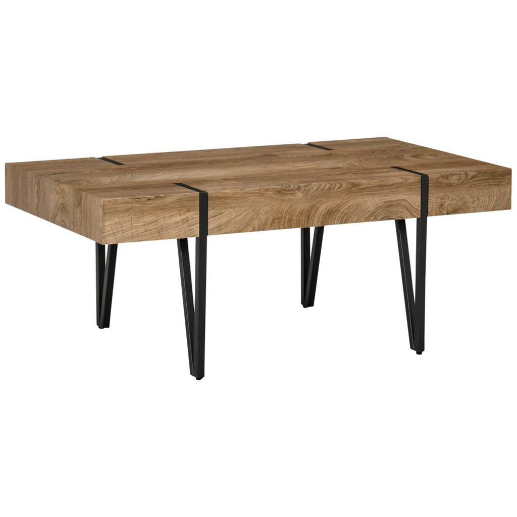 HOMCOM Couchtisch natur Optik B/H/T: ca. 105x42x60 cm