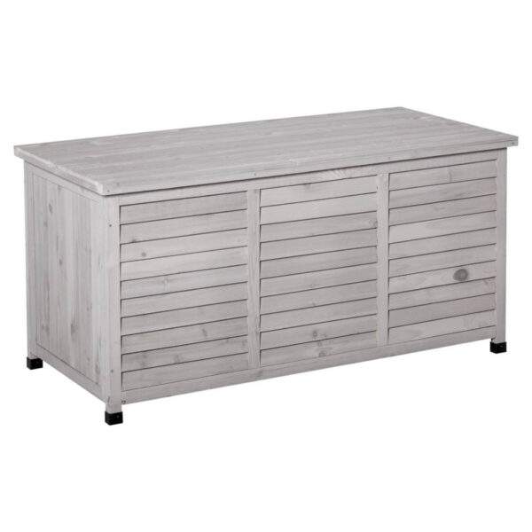 Outsunny Gartentruhe mit Stauraum grau Holz B/H/L: ca. 56x60x127 cm Outsunny Gartentruhe mit Stauraum grau Holz B/H/L: ca. 56x60x127 cm