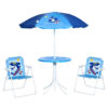 Outsunny Sitzgruppe blau Metall B/H/L: ca. 49,5x49,5x50 cm Outsunny Sitzgruppe blau Metall B/H/L: ca. 49,5x49,5x50 cm