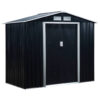 Outsunny Gartenhaus grau B/H/L: ca. 130x185x213 cm