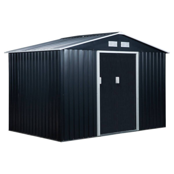 Outsunny Gartenhaus grau B/H/L: ca. 195x192x277 cm