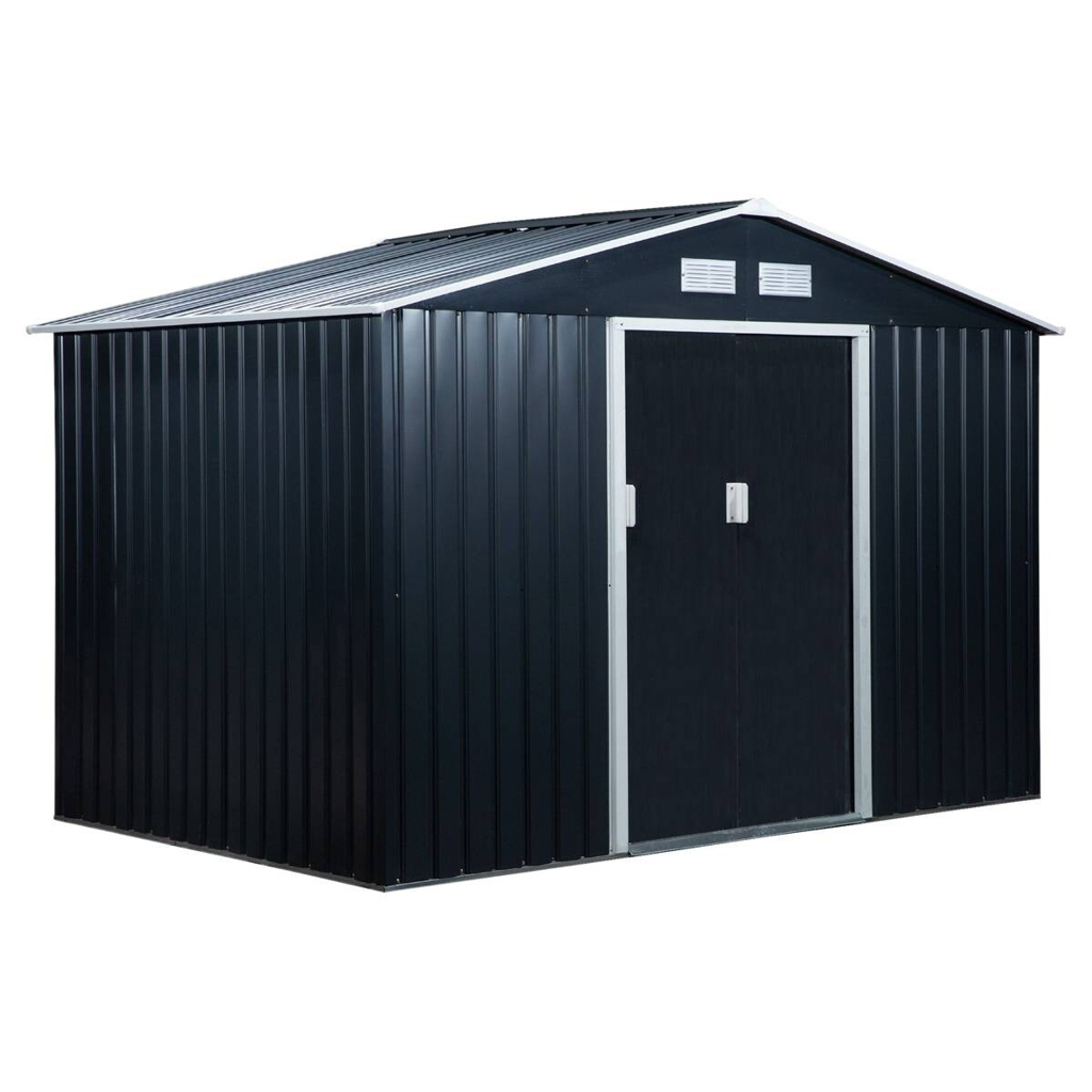 Outsunny Gartenhaus grau B/H/L: ca. 195x192x277 cm