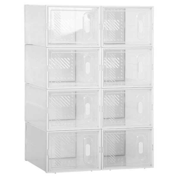 4251774962643 HOMCOM Schuhregal
transparent Polypropylen B/H/L: ca. 35x25x19 cm