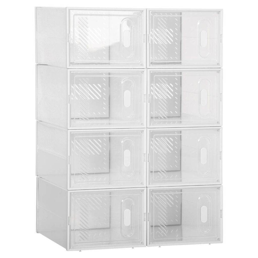 HOMCOM Schuhregal
transparent Polypropylen B/H/L: ca. 35x25x19 cm