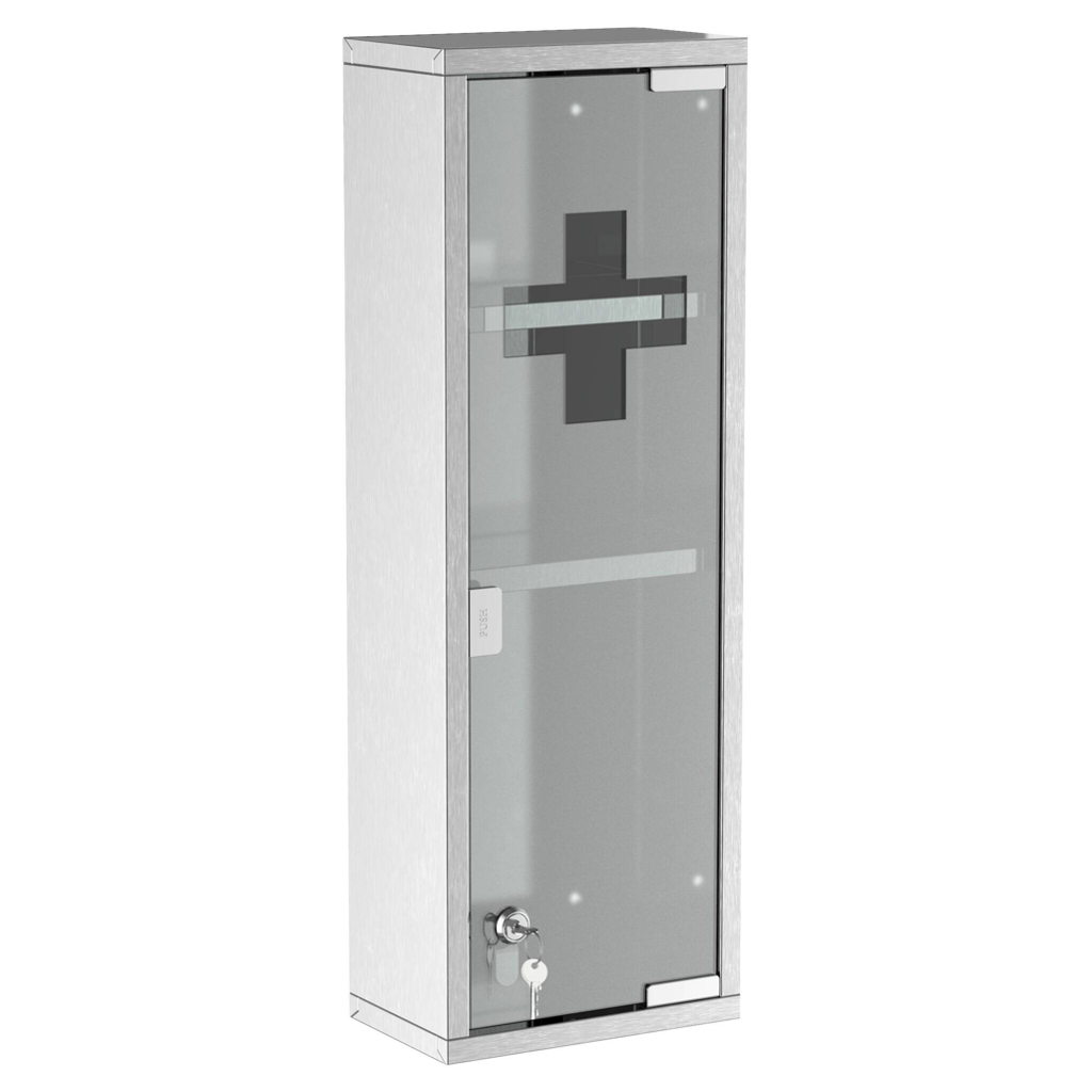 Medizinschrank
silber Polypropylen B/H/L: ca. 12x20x58 cm