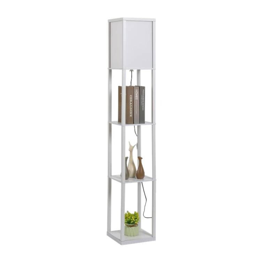 HOMCOM Stehlampe 833-623V90WT
weiß Acryl Kunststoff B/H/L: ca. 26x160x26 cm E27 1 Brennstellen