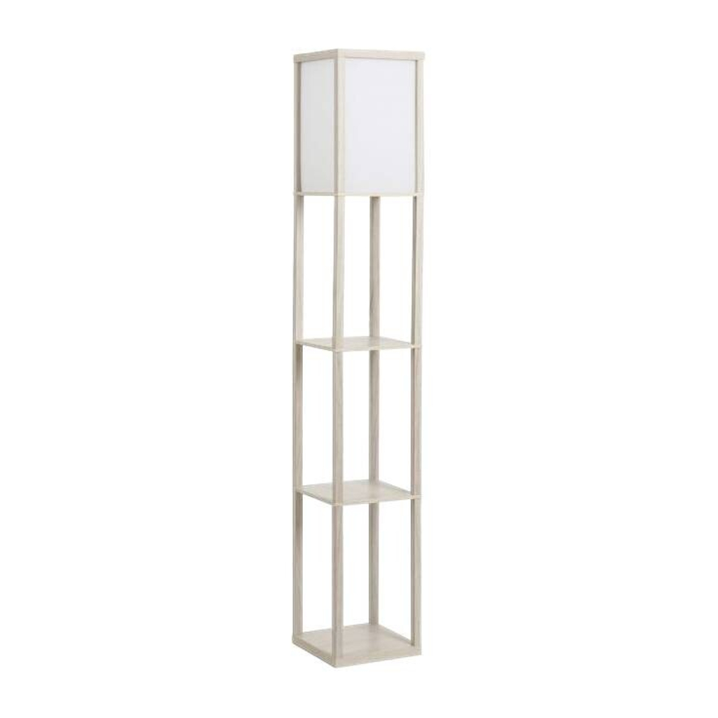 HOMCOM Stehlampe 833-623V90AK
Eiche weiß Acryl Kunststoff B/H/L: ca. 26x160x26 cm E27 1 Brennstellen