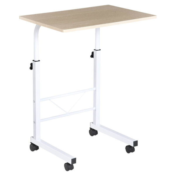 HOMCOM Beistelltisch 836-057 weiß ahorn B/H/T: ca. 60x78x40 cm