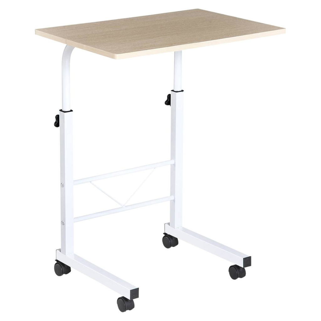 HOMCOM Beistelltisch 836-057 weiß ahorn B/H/T: ca. 60x78x40 cm