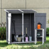 Outsunny Gartenhaus grau B/H/T: ca. 139x160x75 cm Outsunny Gartenhaus grau B/H/T: ca. 139x160x75 cm