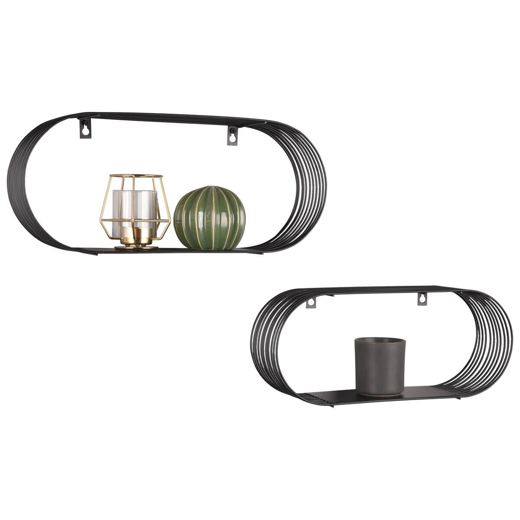POCO Wandregal Jessica schwarz Metall