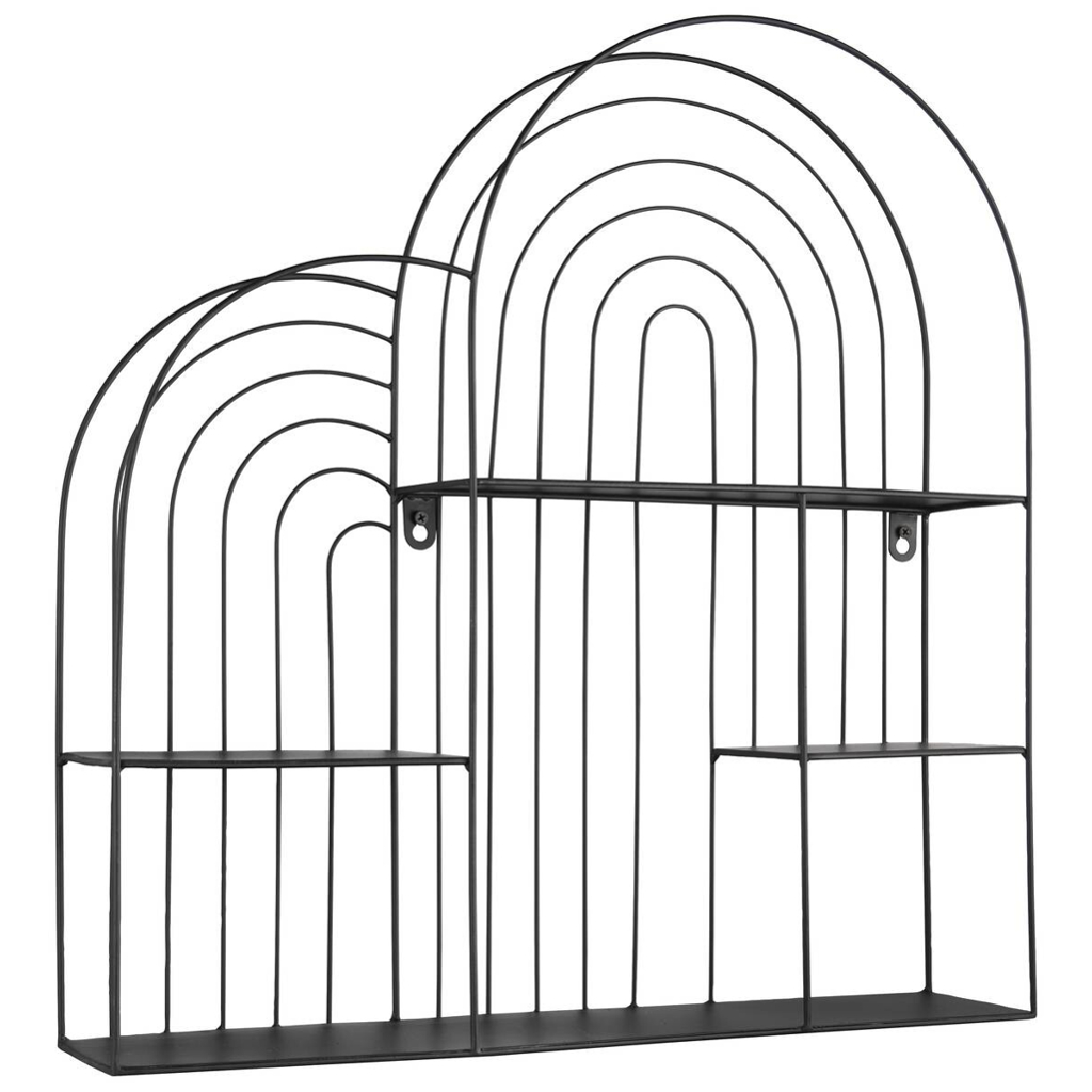 POCO Wandregal Ivy schwarz B/H/T: ca. 55x54x11 cm