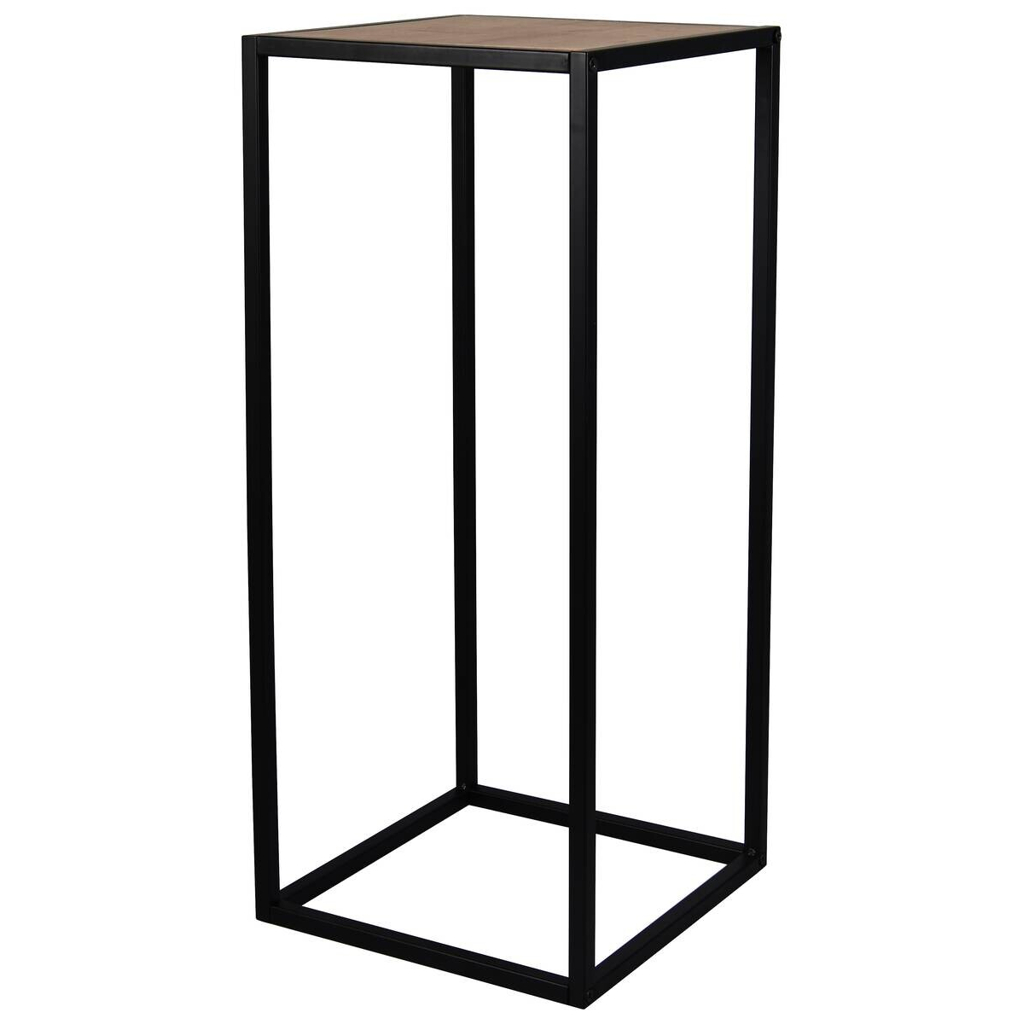 POCO Beistelltisch Valery Eiche Artisan Nachbildung schwarz Metall MDF B/H/T: ca. 30x70x30 cm