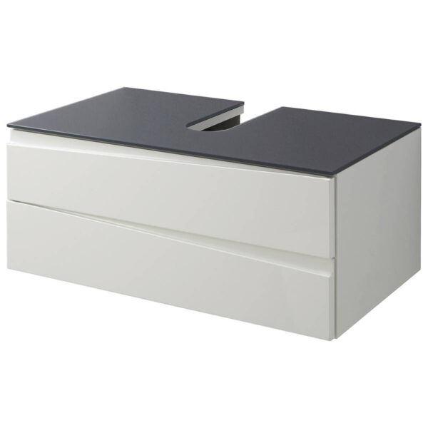 Waschplatz SHAPE
grau weiß Hochglanz B/H/T: ca. 80x33x47 cm