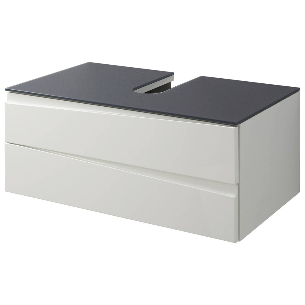 Waschplatz SHAPE
grau weiß Hochglanz B/H/T: ca. 80x33x47 cm