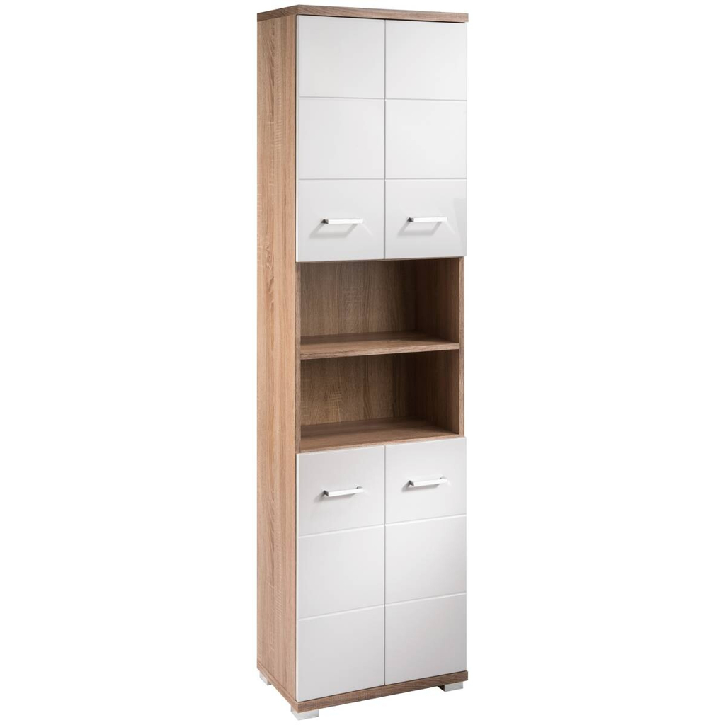 Hochschrank NEBRASKA
Eiche Nachbildung weiß Hochglanz B/H/T: ca. 50x192x31,5 cm
