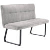 byLIVING Bank TALEA hellgrau B/H/T: ca. 140x92x59 cm