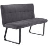 byLIVING Bank TALEA dunkelgrau B/H/T: ca. 140x92x59 cm