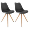 byLIVING Stuhl KIRA 2er-Set schwarz Kunststoff B/H/T: ca. 48x86x55,5 cm byLIVING Stuhl KIRA 2er-Set schwarz Kunststoff B/H/T: ca. 48x86x55,5 cm