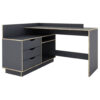 byLIVING Winkelschreibtisch BELFAST anthrazit Eiche Optik B/H/T: ca. 129x83,5x105 cm byLIVING Winkelschreibtisch BELFAST anthrazit Eiche Optik B/H/T: ca. 129x83,5x105 cm