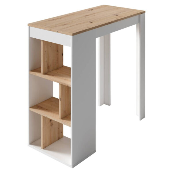 byLIVING Bartisch MOBY Eiche Artisan Nachbildung weiß B/H/T: ca. 110x104x50 cm byLIVING Bartisch MOBY Eiche Artisan Nachbildung weiß B/H/T: ca. 110x104x50 cm