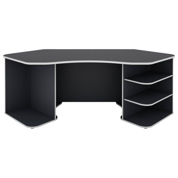 byLIVING Schreibtisch THANATOS anthrazit weiß B/H/T: ca. 198x76x85 cm