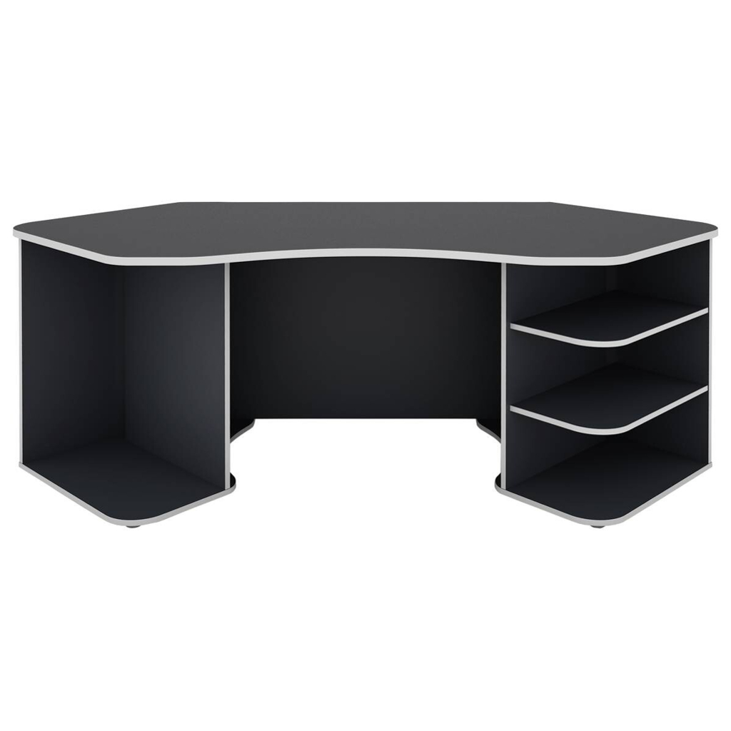 byLIVING Schreibtisch THANATOS anthrazit weiß B/H/T: ca. 198x76x85 cm