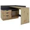 byLIVING Winkelschreibtisch BELFAST anthrazit Eiche Nachbildung B/H/T: ca. 129x83,5x105 cm