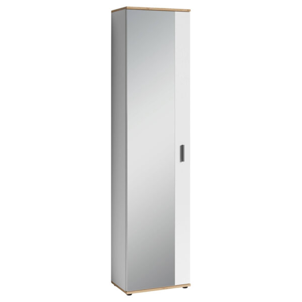 4251942206760 Hochschrank JAKOB
weiß Eiche Nachbildung B/H/T: ca. 49x196x30 cm