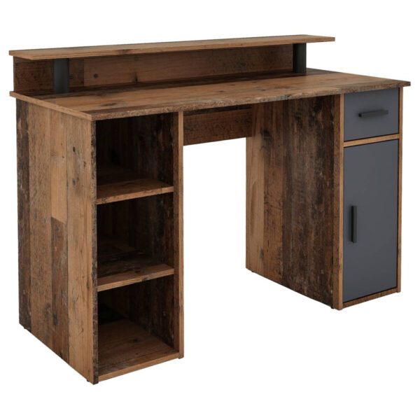 byLIVING Schreibtisch DIEGO Eiche Old Wood Nachbildung anthrazit