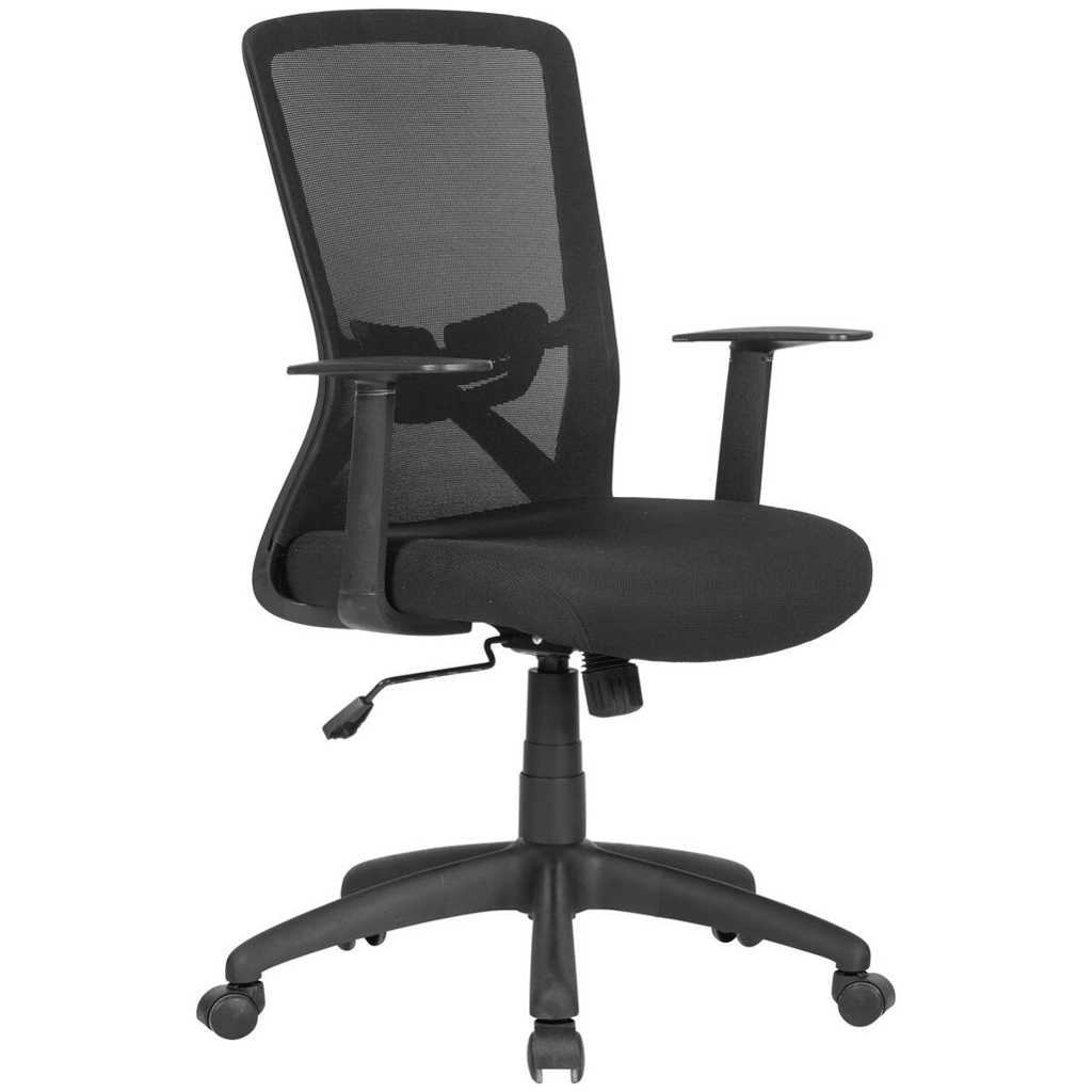 byLIVING Chefsessel LONG schwarz schwarz schwarz Mesh Webstoff Kunststoff