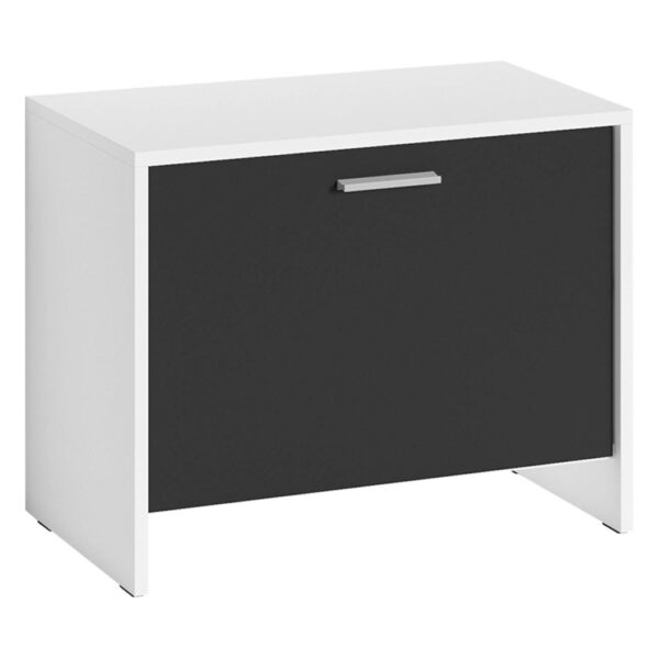 byLIVING Sitzbank BEN weiß schwarz B/H/T: ca. 60x48x35 cm