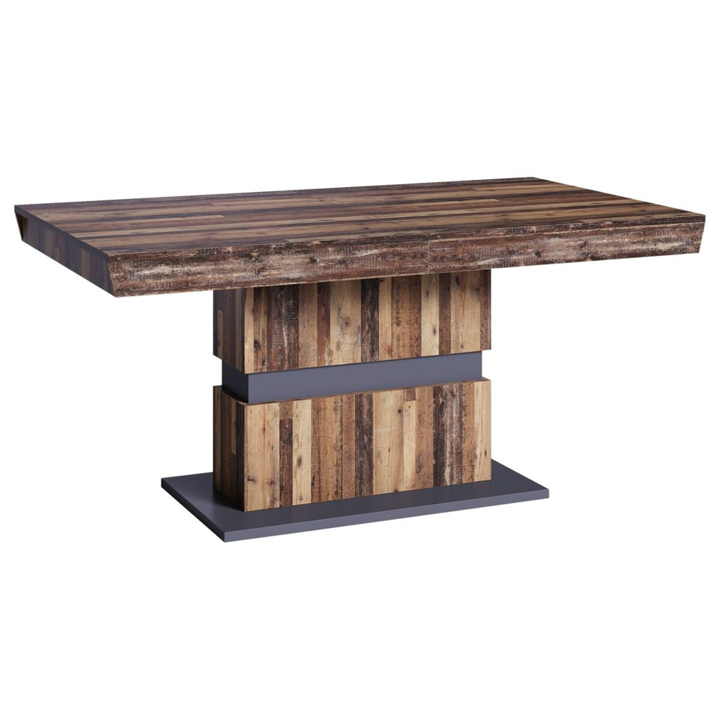 byLIVING Tisch MATTHEW Eiche Old Wood Nachbildung anthrazit B/H/T: ca. 140x75x90 cm