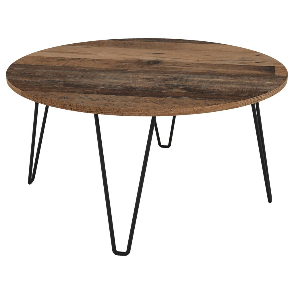 byLIVING Couchtisch FLAIR Eiche Old Wood Nachbildung schwarz pulverbeschichtet