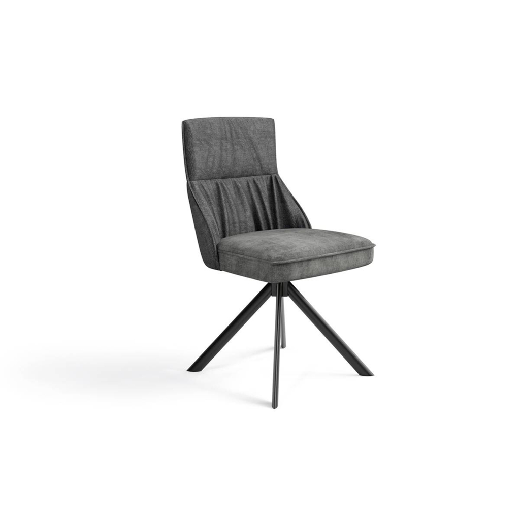 byLIVING Stuhl CALIFORNIA 2er-Set anthrazit Webstoff B/H/T: ca. 50x89x56 cm