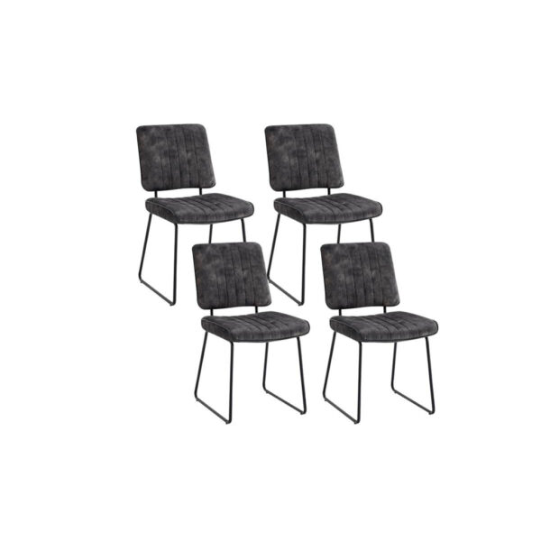 byLIVING Stuhl LIAM 4er-Set anthrazit B/H/T: ca. 45x83x61 cm byLIVING Stuhl LIAM 4er-Set anthrazit B/H/T: ca. 45x83x61 cm