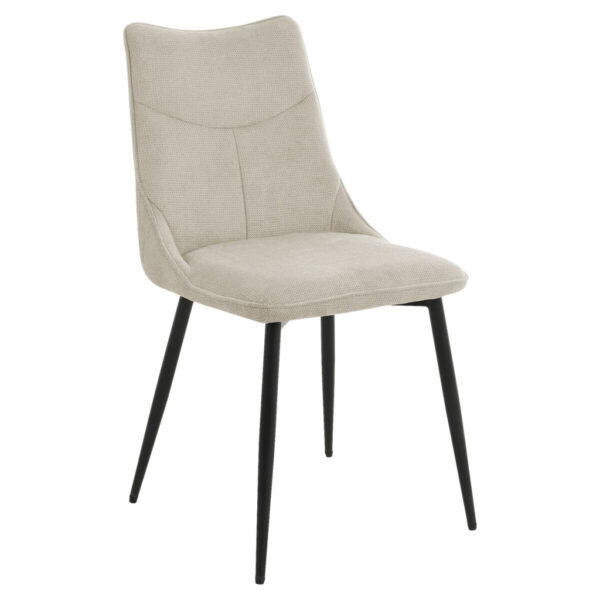 byLIVING Stuhl CARLO 2er-Set. taupe Webstoff B/H/T: ca. 59x88x47 cm