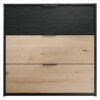 byLIVING Kommode RIMINI schwarz Eiche Nachbildung B/H/T: ca. 80x80x40 cm
