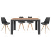byLIVING Tischgruppe KIRA anthrazit Eiche B/H/T: ca. 160x75x90 cm byLIVING Tischgruppe KIRA anthrazit Eiche B/H/T: ca. 160x75x90 cm