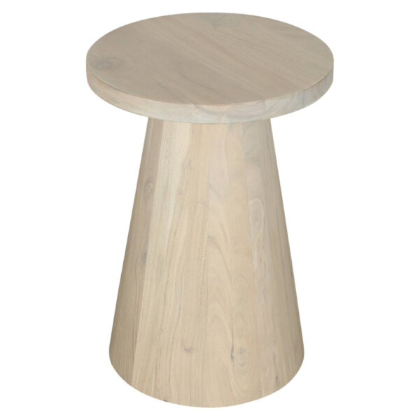 byLIVING Beistelltisch CONE weiß gekälkt Akazie H/D: ca. 50x40 cm byLIVING Beistelltisch CONE weiß gekälkt Akazie H/D: ca. 50x40 cm