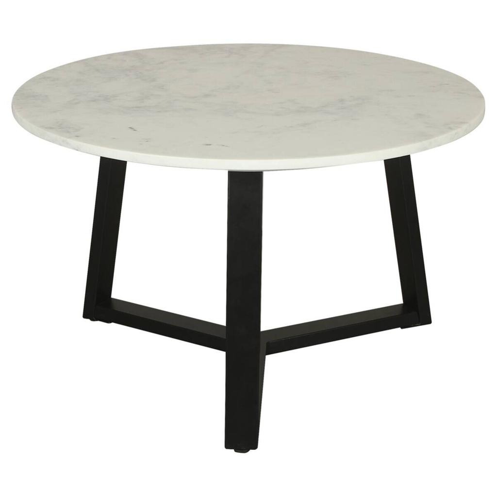 byLIVING Couchtisch CROSS schwarz weiß H/D: ca. 46x75 cm